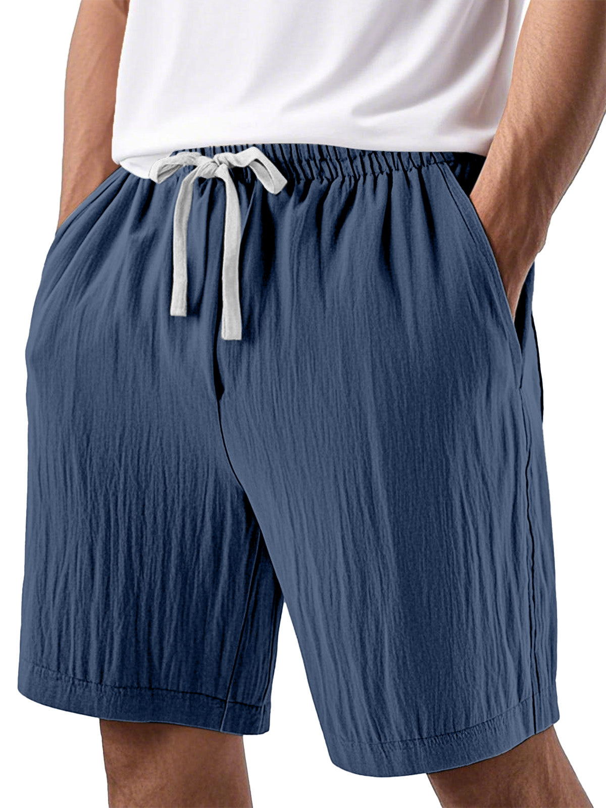 Men's Casual Solid Color Comfortable Loose Beach Shorts