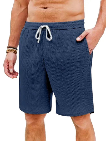 Men's Casual Loose Waffle Beach Shorts