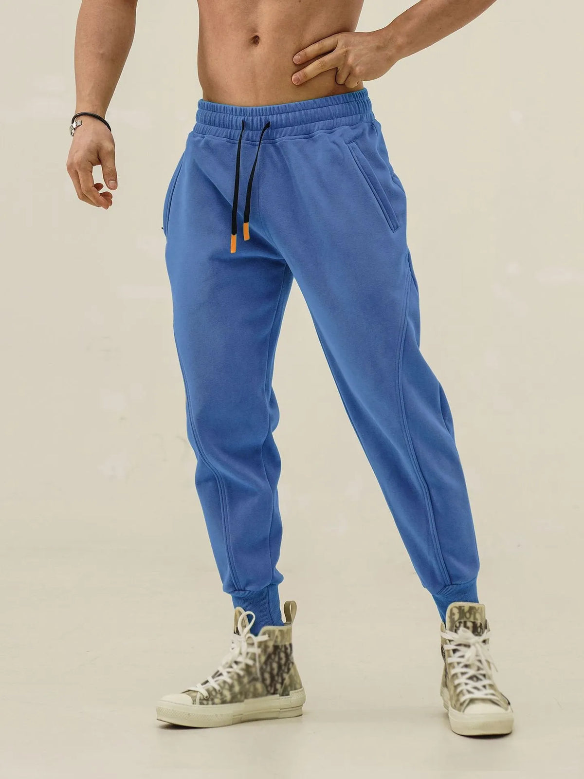 Men's Loose Three-dimensional Patchwork Leggings Trousers