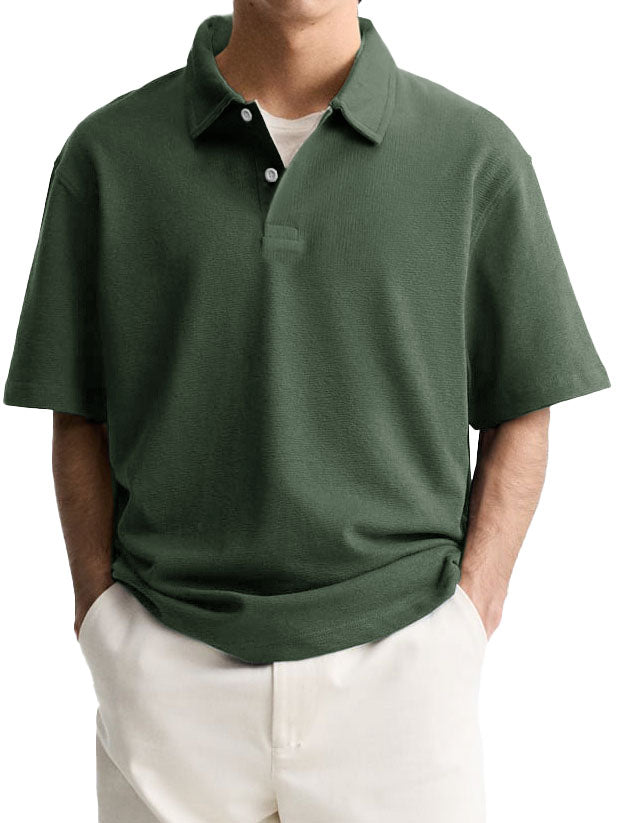 Men's Fashion Casual Lapel Short Sleeve Polo Shirt
