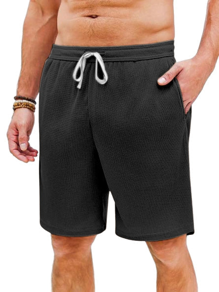 Men's Casual Loose Waffle Beach Shorts