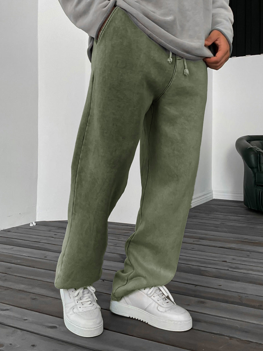 Men's Vintage Distressed Fashionable Thickened Trousers