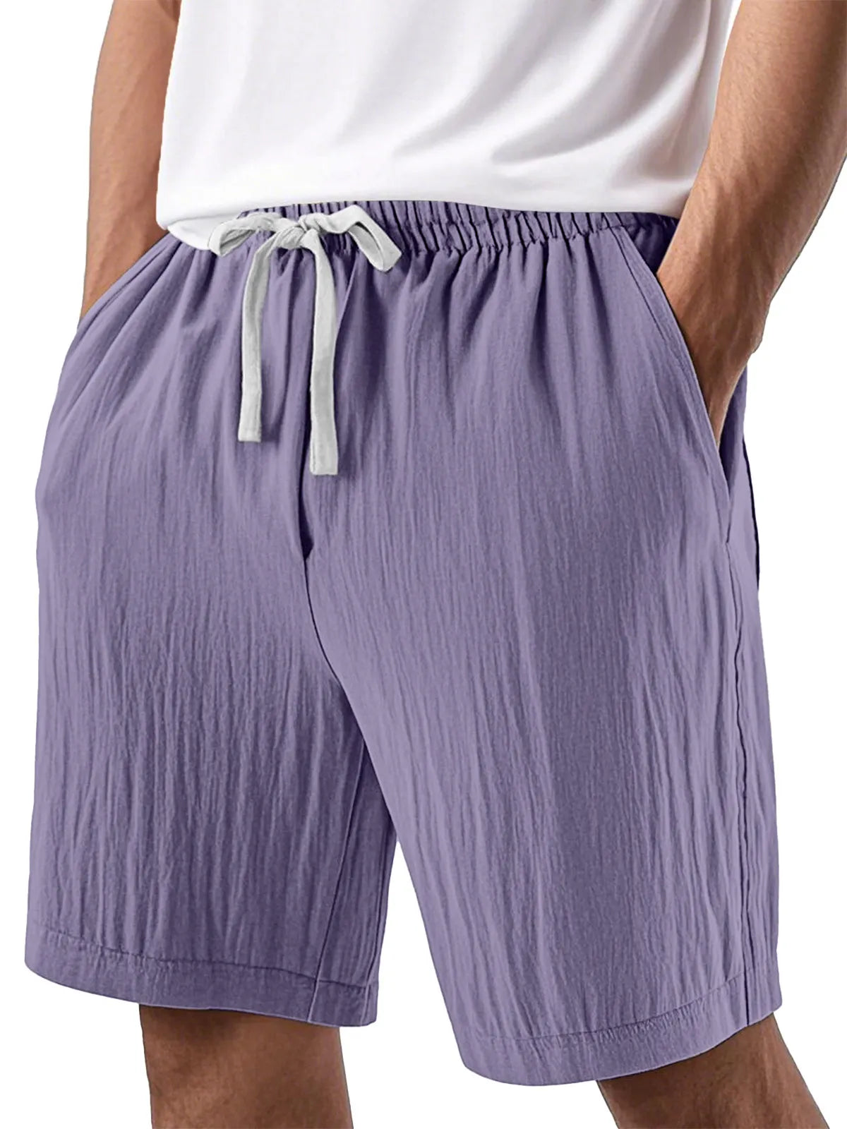 Men's Casual Solid Color Comfortable Loose Beach Shorts