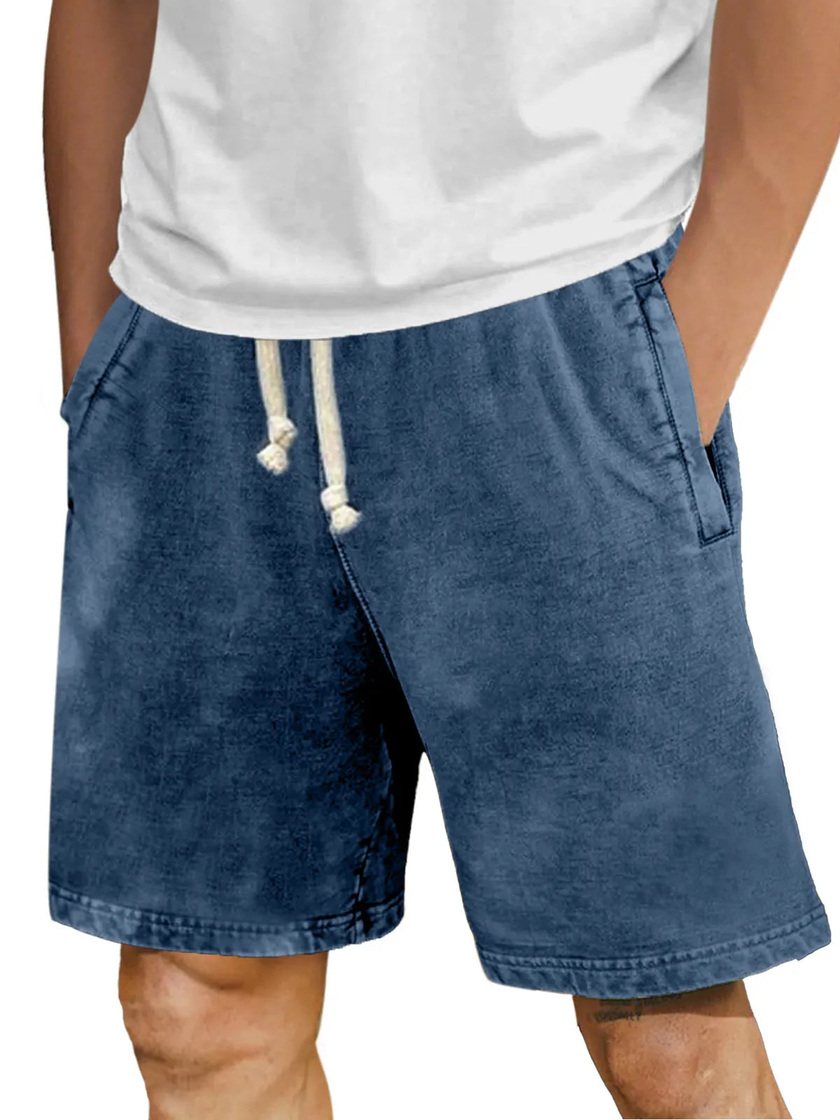 Men's Casual Simple Retro Solid Color Comfortable Shorts
