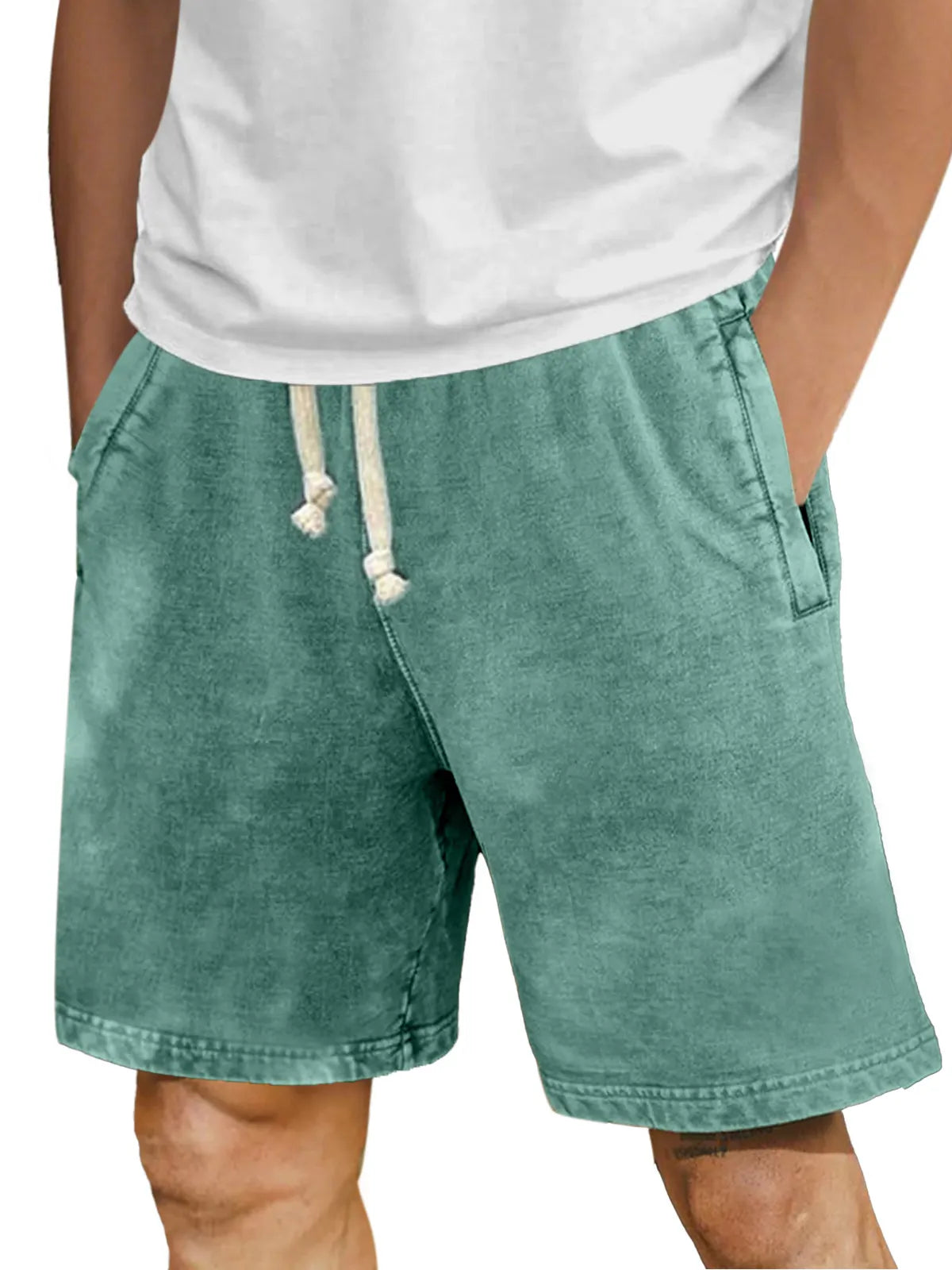 Men's Casual Simple Retro Solid Color Comfortable Shorts