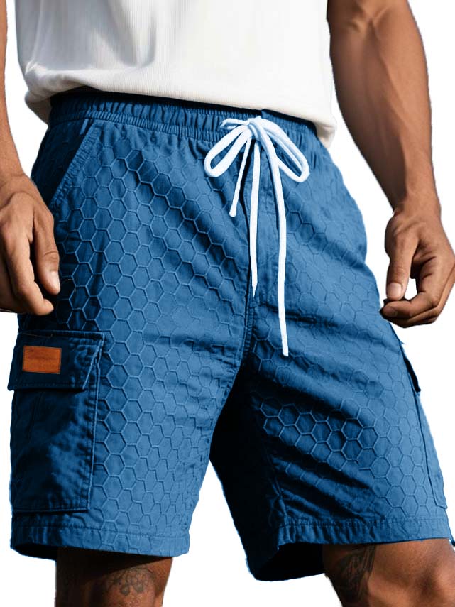 Men's Fashion Casual Textured Fabric Pocket Shorts