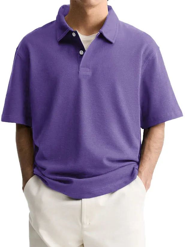 Men's Fashion Casual Lapel Short Sleeve Polo Shirt