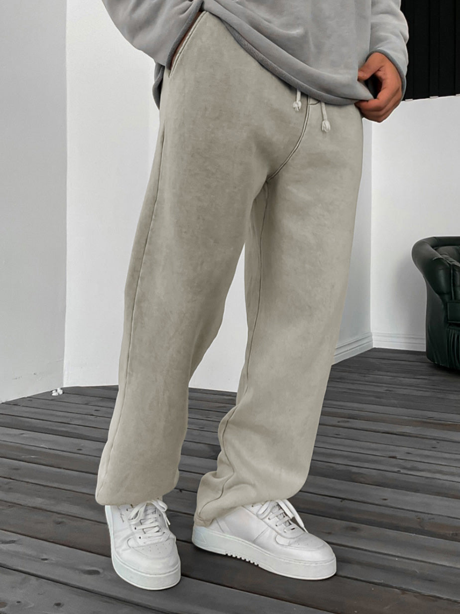 Men's Vintage Distressed Fashionable Thickened Trousers