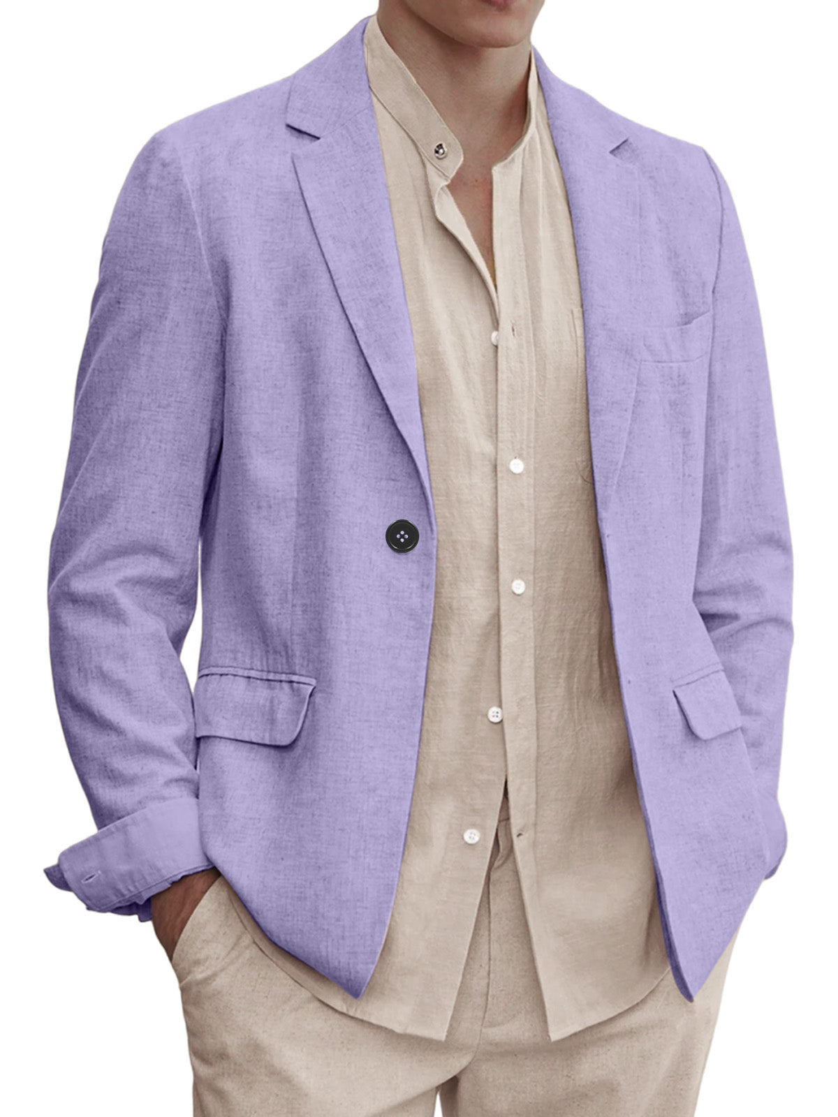 Men's Solid Color Comfortable Everyday Blazer