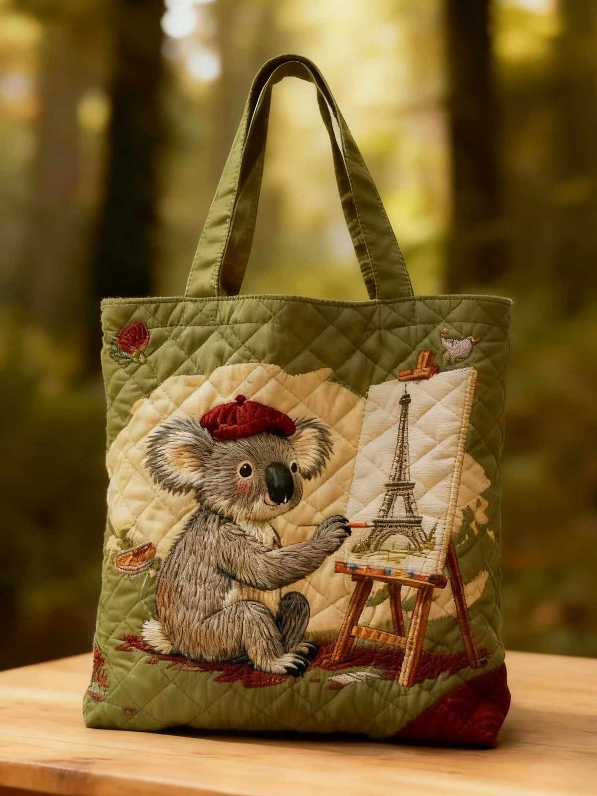 Koala Quilted Tote Bag