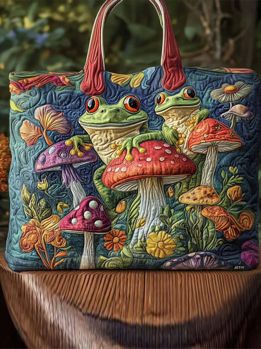 Hoppy Trails Quilted Tote Bag