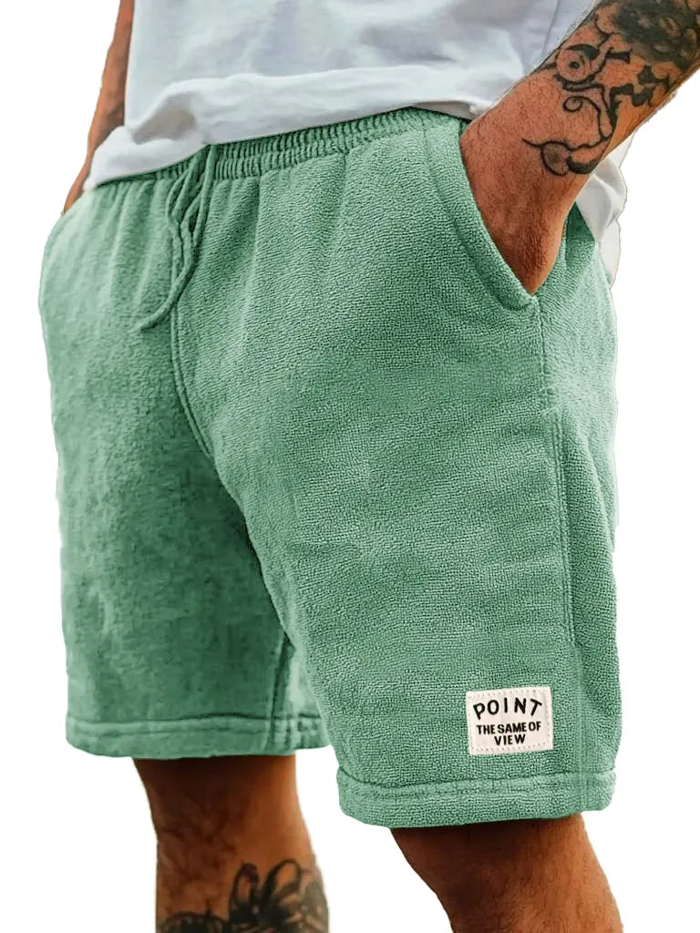 Men's Fashion Retro Embroidered Logo Pocket Shorts