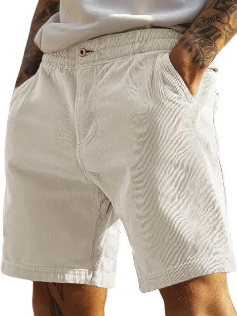 Men's Fashion Casual Elastic Waist Retro Shorts