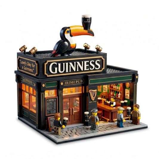 Classic Irish Pub Building Blocks Set