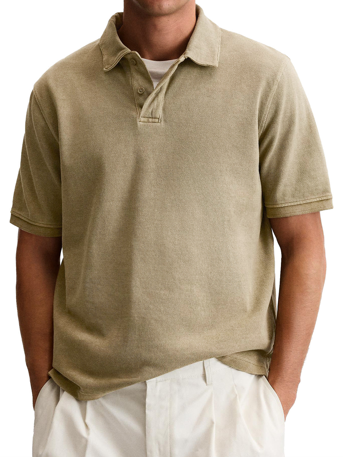 Men's Everyday Casual Lapel Button-Down Short Sleeve POLO Shirt