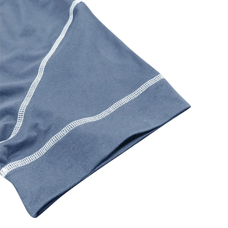Men's Henry Elastic Cotton Daily Casual T-shirt