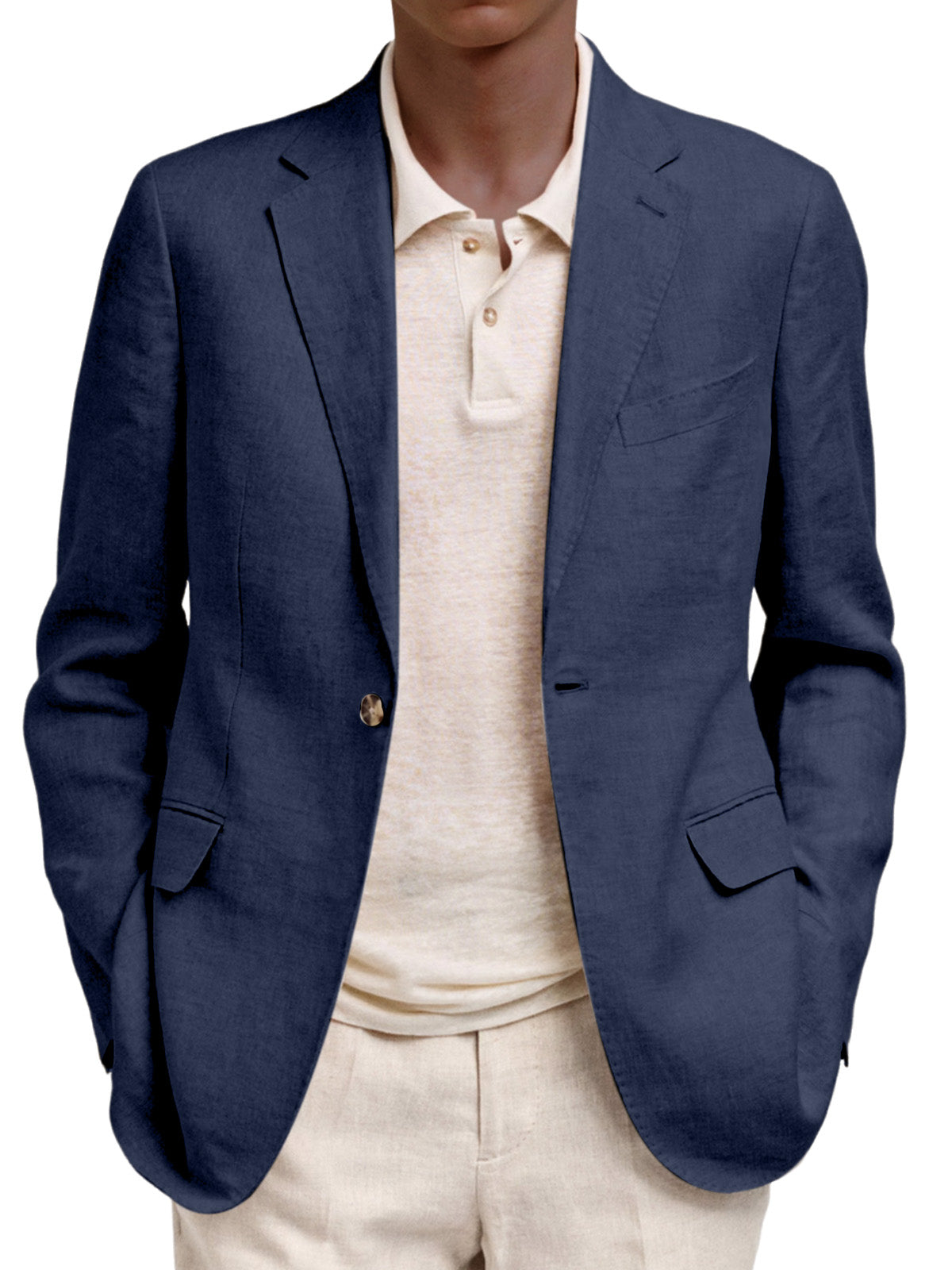 Men's Casual And Comfortable Solid Color Suit Jacket