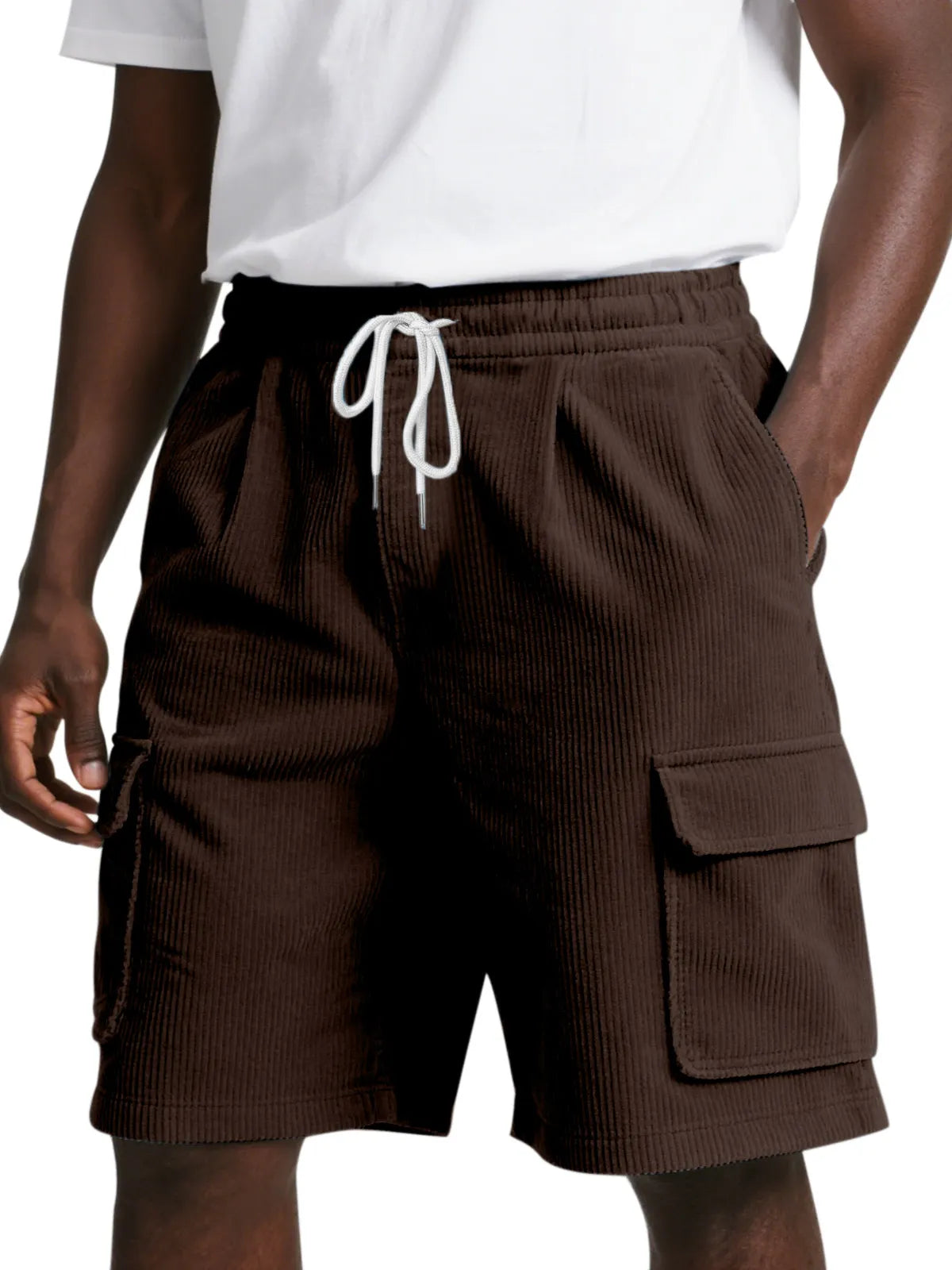 Men's Everyday Corduroy Pocket Comfort Casual Shorts