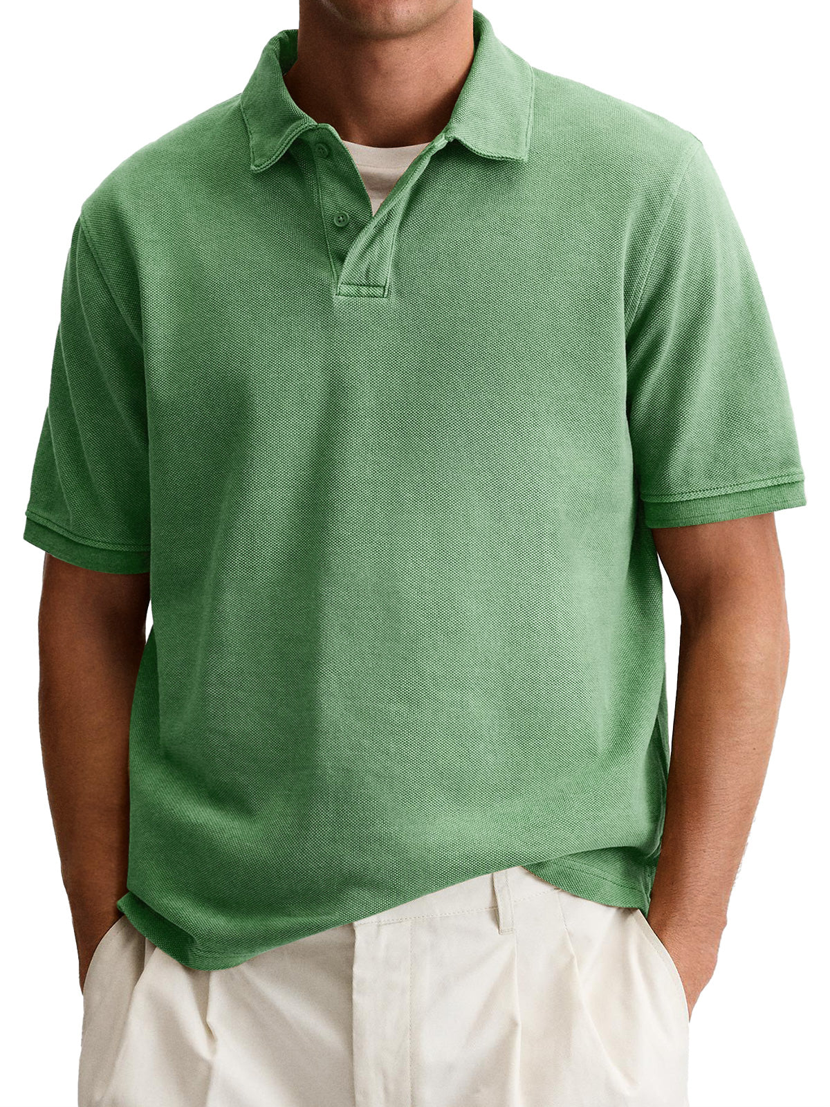 Men's Everyday Casual Lapel Button-Down Short Sleeve POLO Shirt