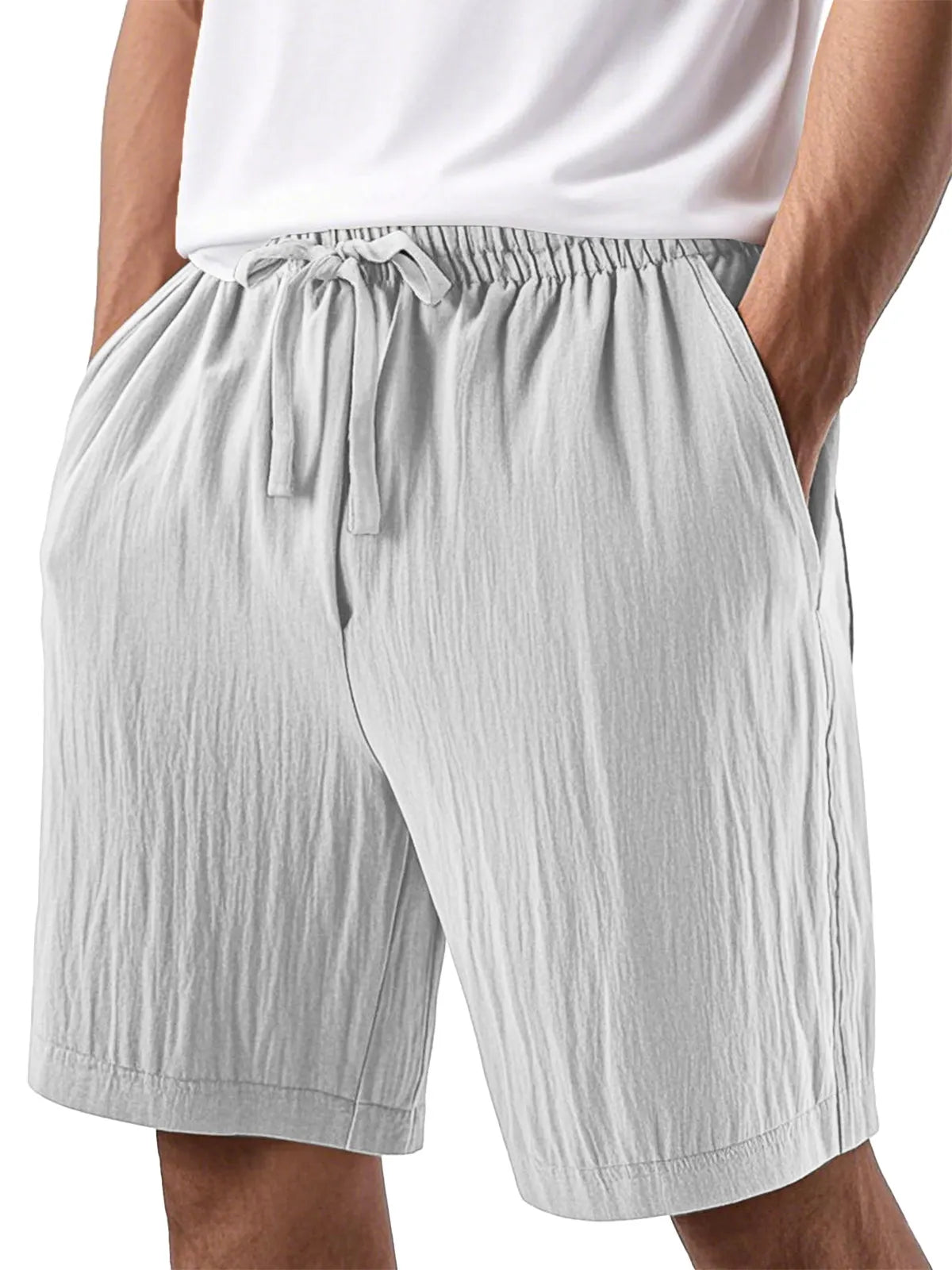 Men's Casual Solid Color Comfortable Loose Beach Shorts