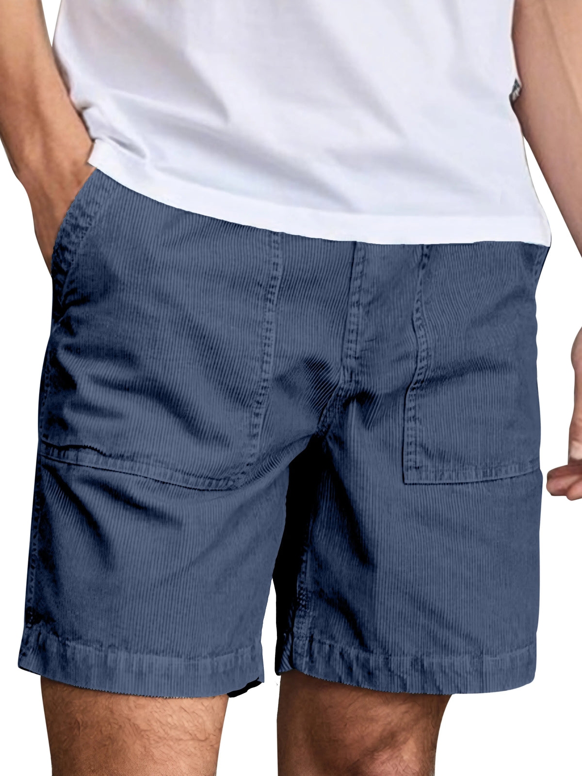 Men's Everyday Texture Solid Color Loose Shorts