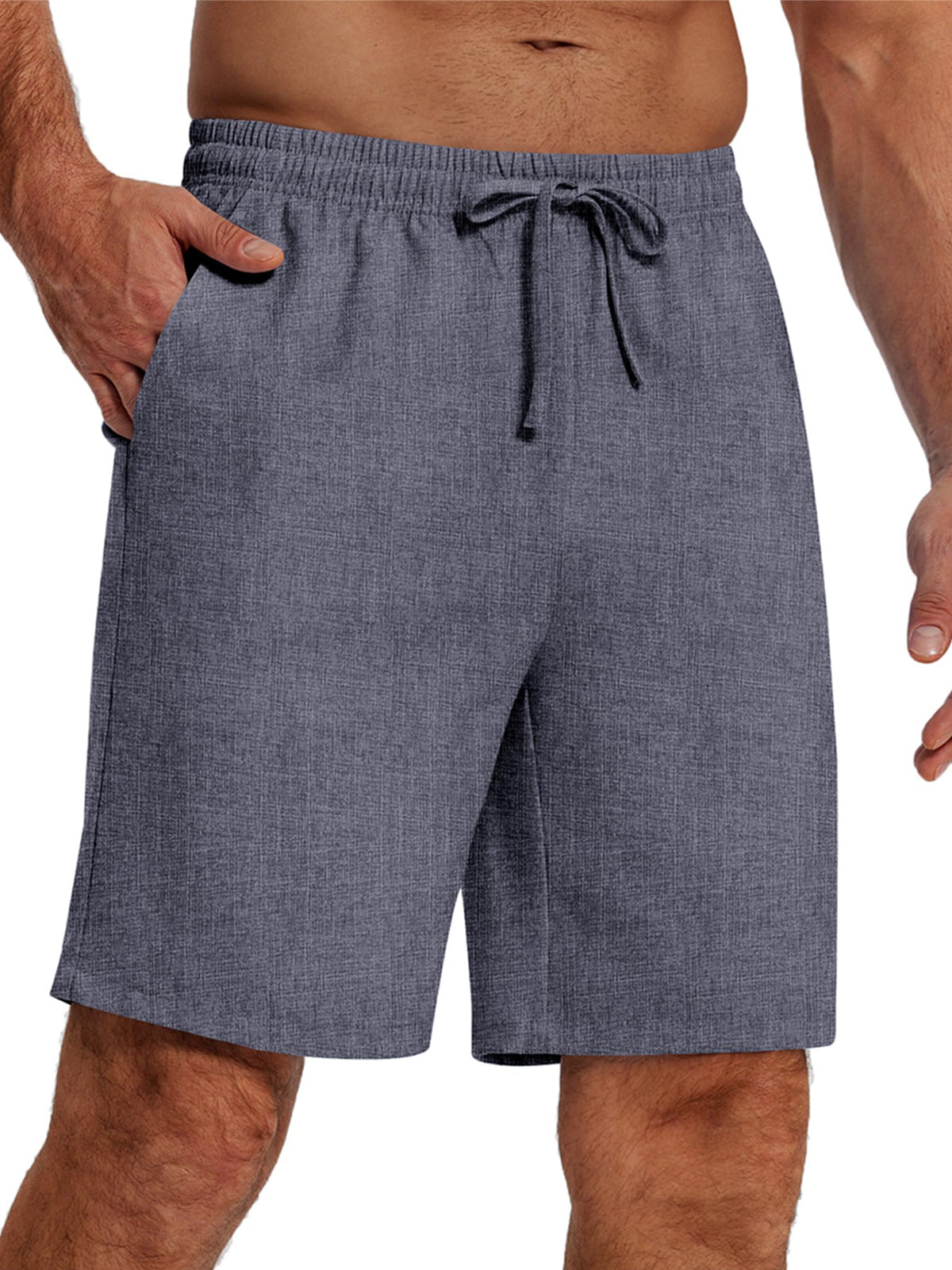 Men's Everyday Casual Drawstring Solid Color Shorts