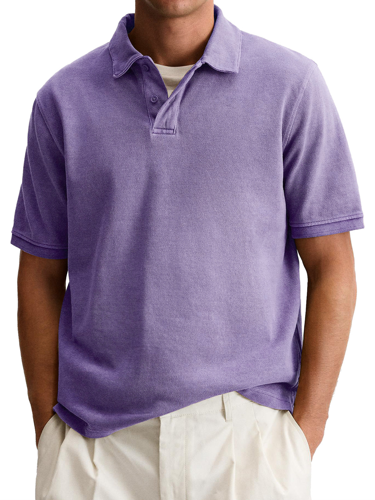 Men's Everyday Casual Lapel Button-Down Short Sleeve POLO Shirt