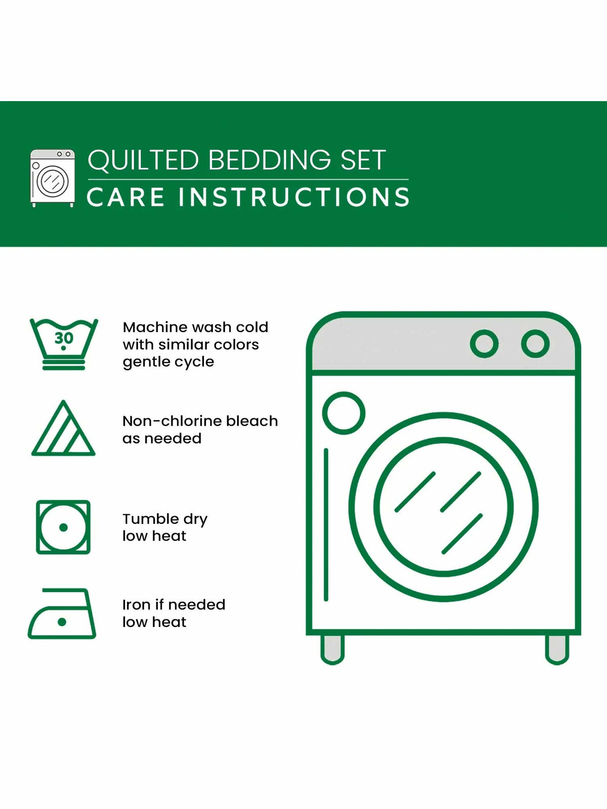 Camping By The Lake 3-Piece Quilted Bedding Set