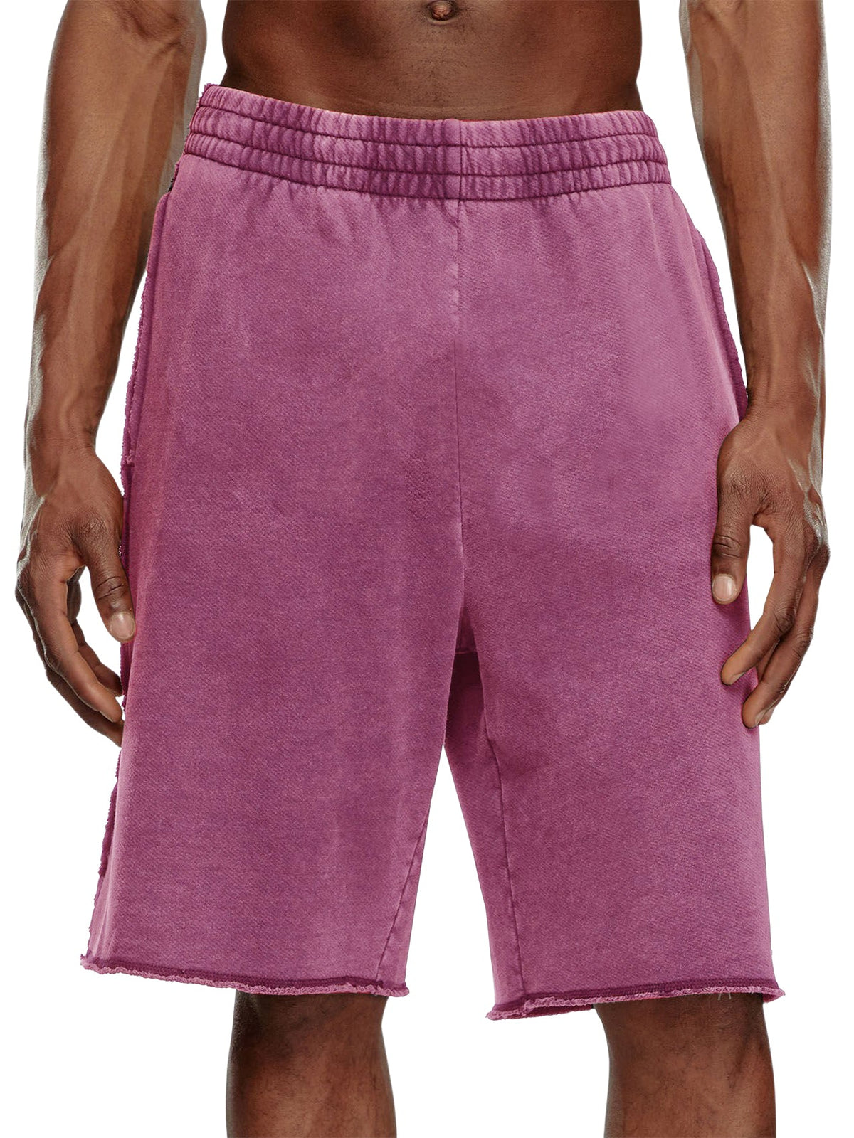 Men's Cotton Washed Distressed Vintage Distressed Shorts