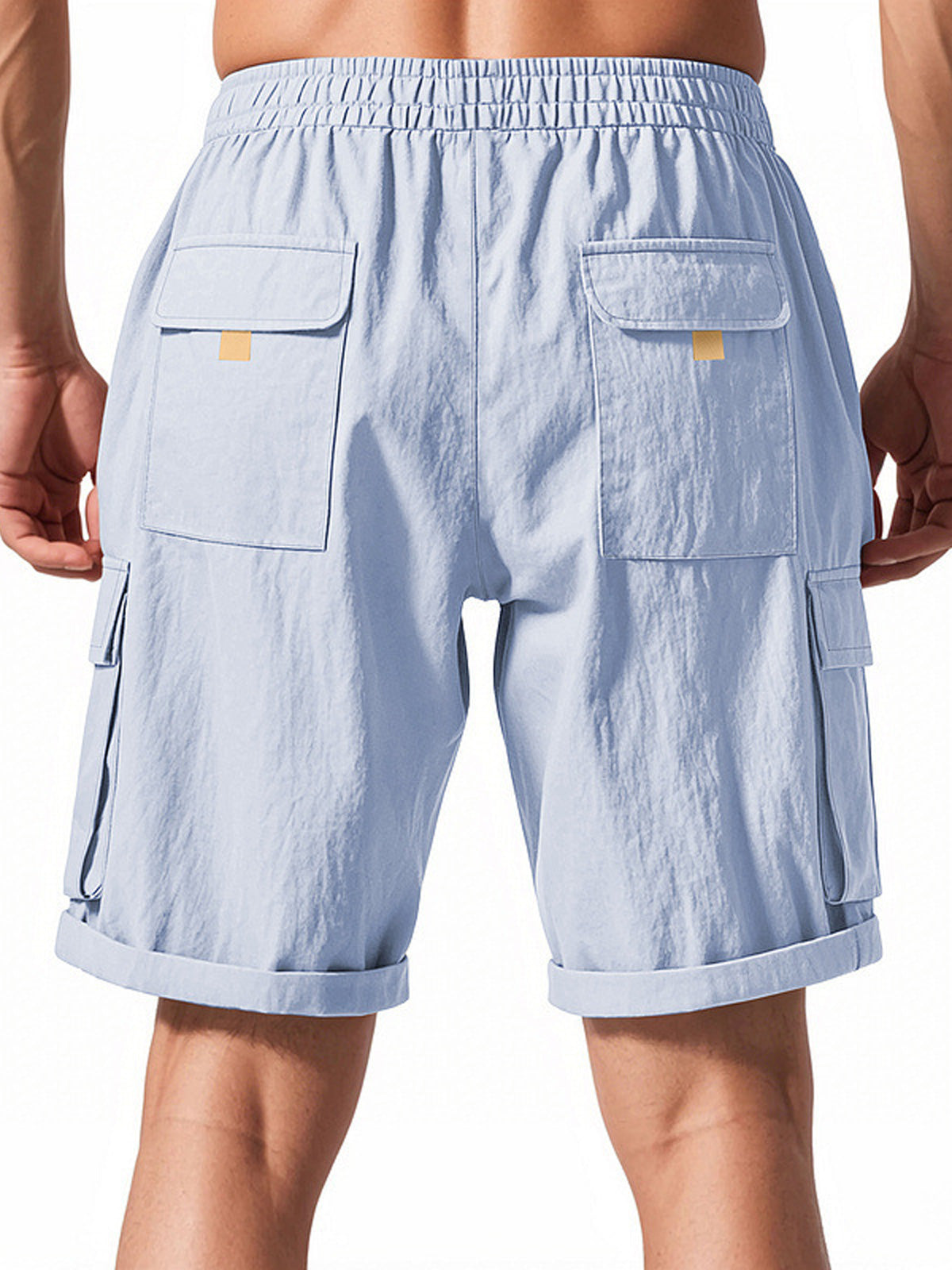 Men's Casual Multi-pocket Workwear Solid Color Comfortable Shorts