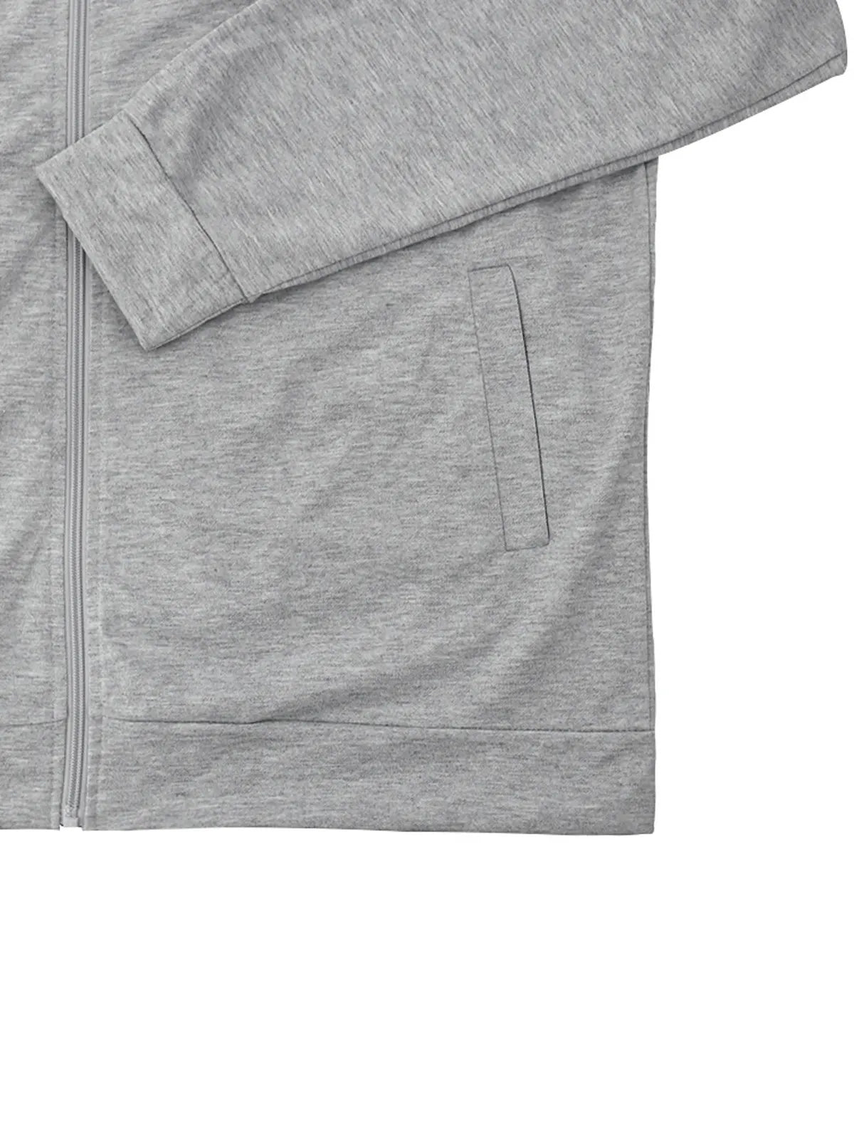 Men's Casual Stand Collar Zipper Long Sleeve Baseball Jacket