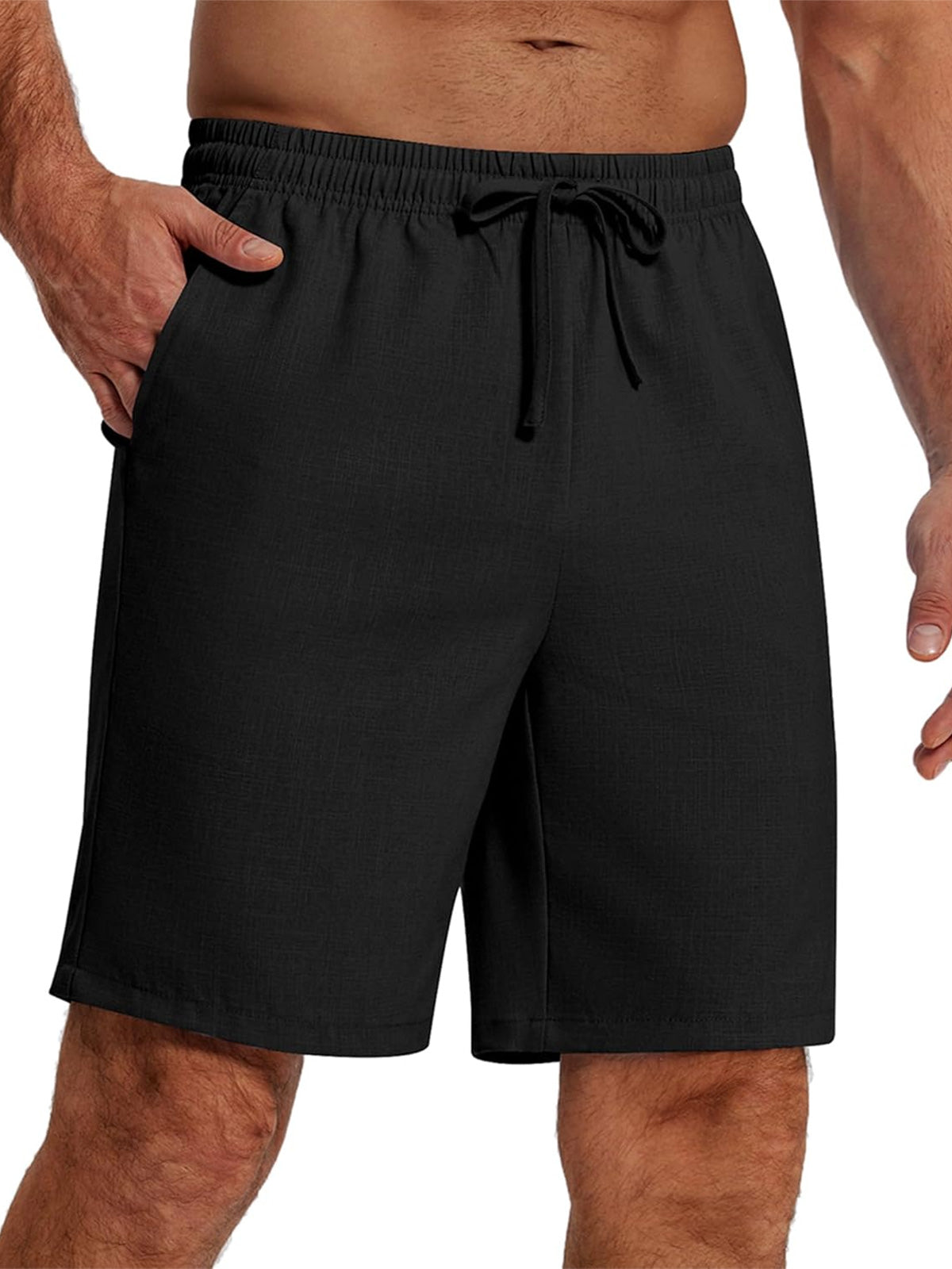 Men's Everyday Casual Drawstring Solid Color Shorts