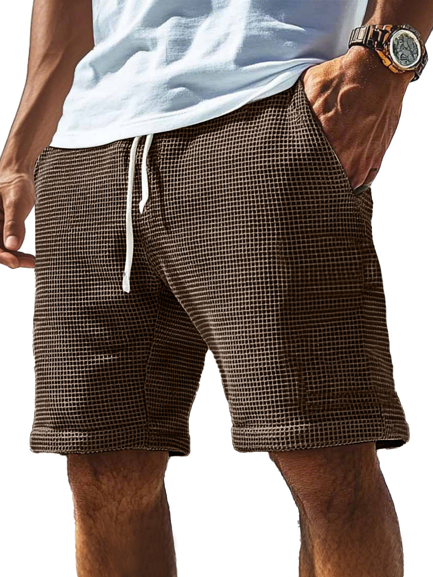 Men's Everyday Waffle Drawstring Comfort Shorts