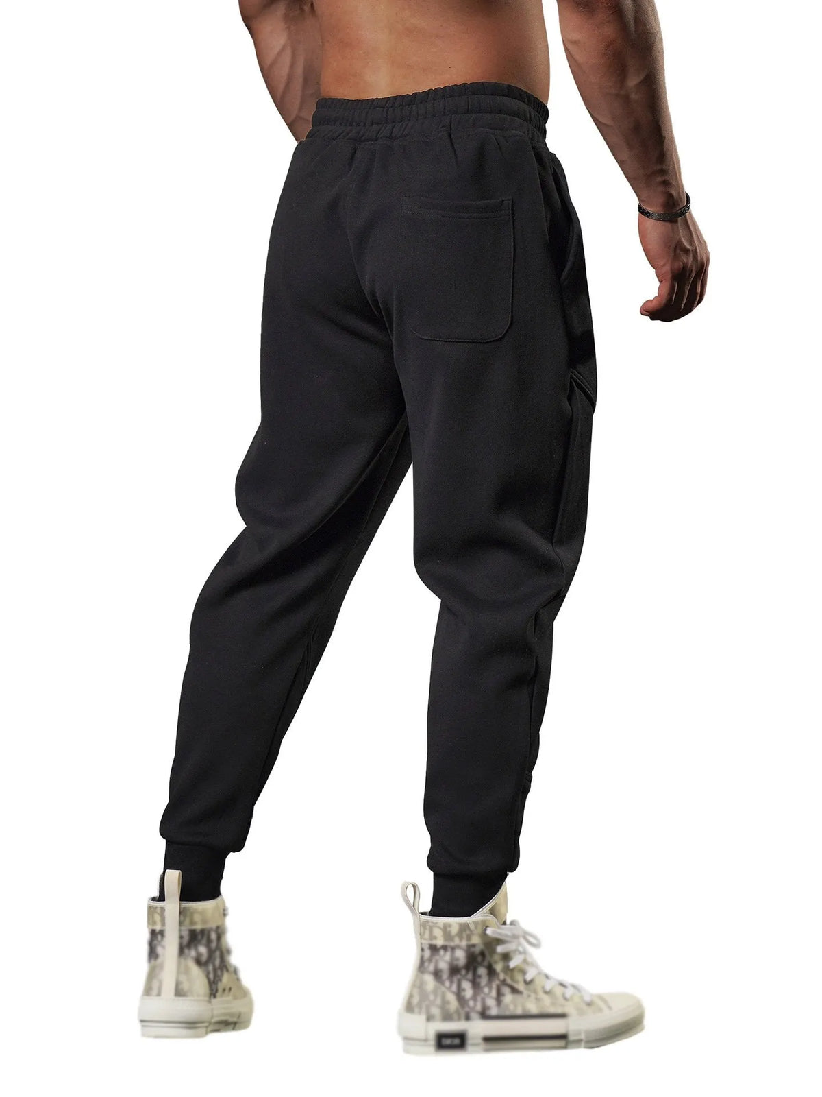Men's Loose Three-dimensional Patchwork Leggings Trousers